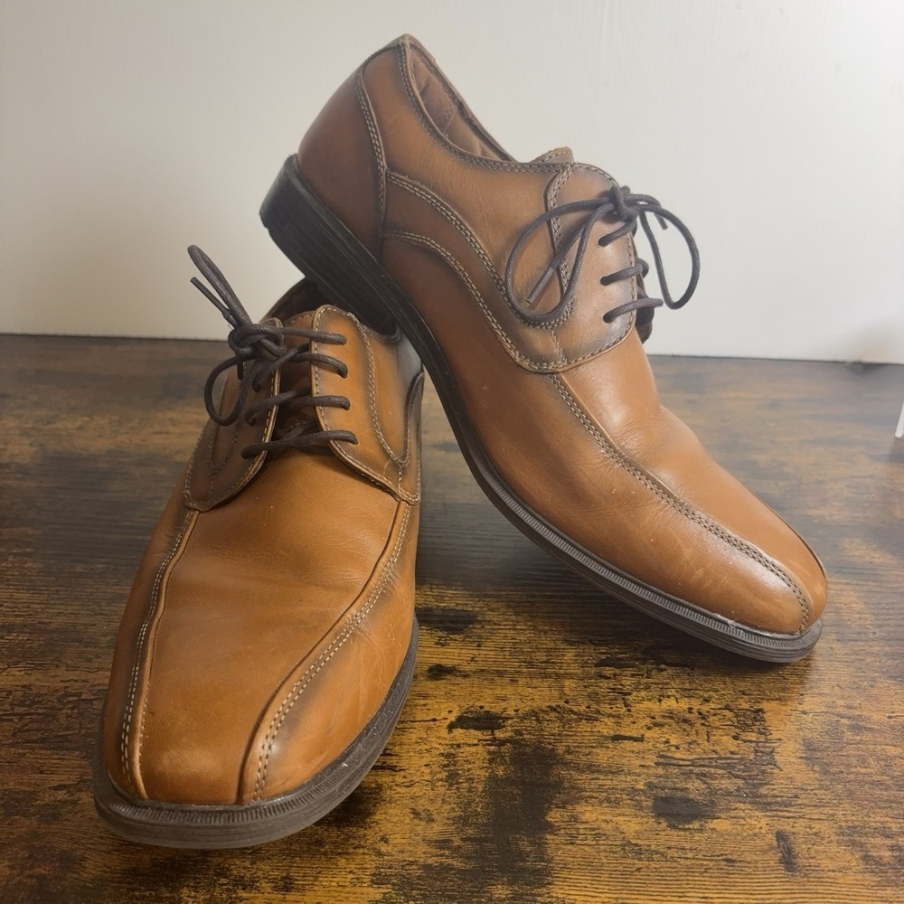 GH Bass Mens Gordon Oxford Shoes Mens 12M Tan Leather Classic